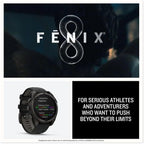 Garmin Fenix 8 47mm - AMOLED, Sapphire Titanium Case, Graphite with Titanium & Silicone Bands