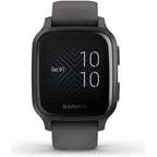 Garmin Venu Sq GPS Smartwatch with All-day Health Monitoring and Fitness Features, Built-in Sports Apps and More, Shadow Grey with Slate Bezel