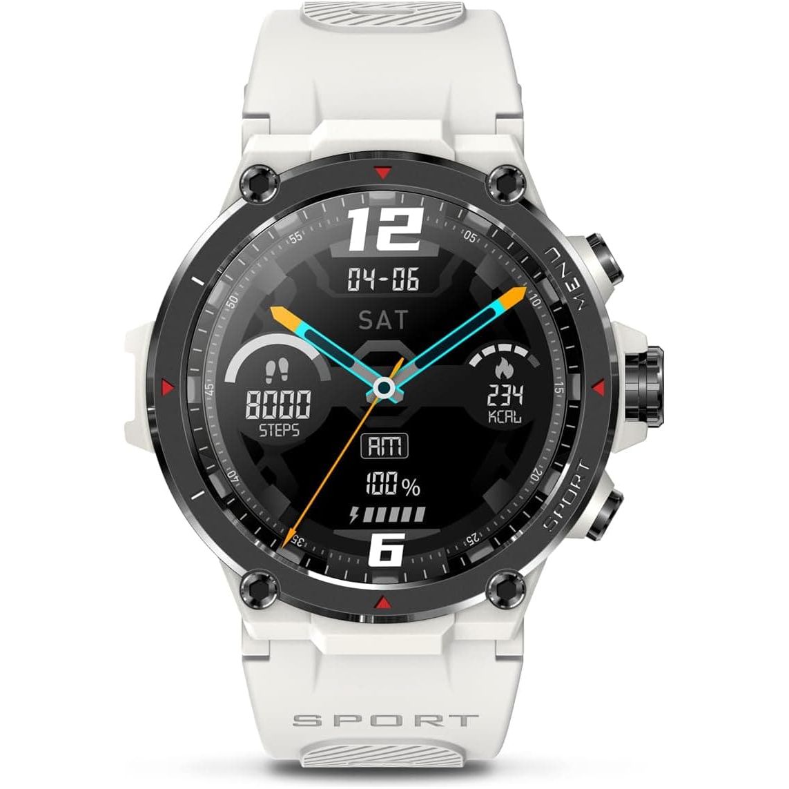 Veho Kuzo F1S Sports Smart Watch - White
