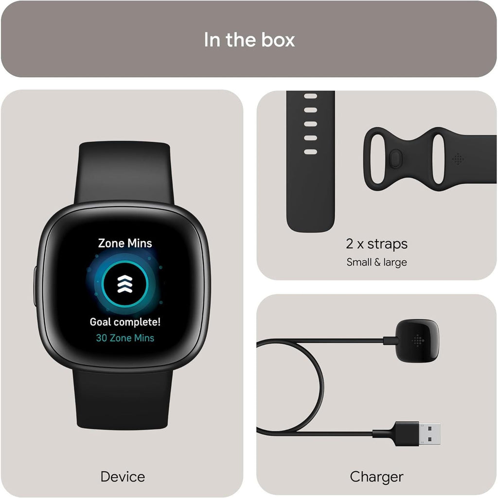 Fitbit Versa 4 Smart Watch - Black/Graphite