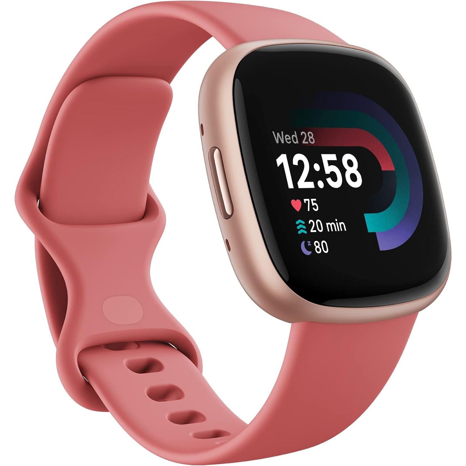 Fitbit Versa 4 Smart Watch - Pink Sand / Copper Rose