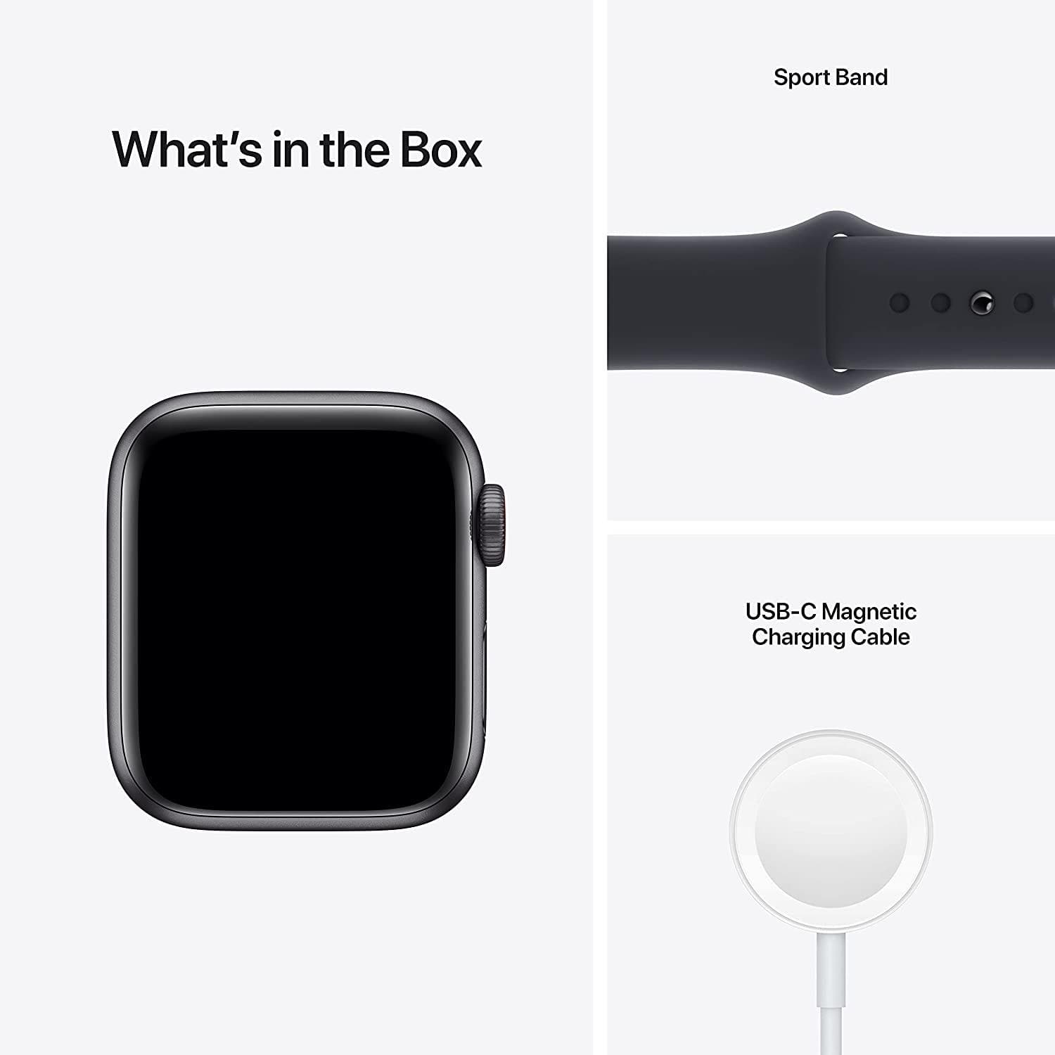 Watch SE (GPS + Cellular), 40mm Space Grey Aluminium Case with Midnight Sport Band MKR23B/A