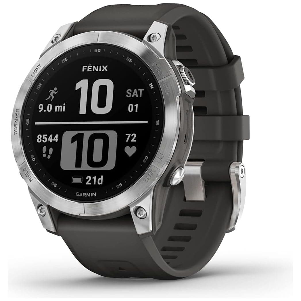 Garmin Fenix 7 Pro Sapphire Solar Edition Silver with Graphite Band