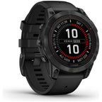 Garmin fēnix 7 PRO SOLAR, Premium Multisport GPS Smartwatch,Solar Charging, Advanced Training Features, Touchscreen and Buttons, Ultratough Design , Flash Light, Up to 22 days battery life, Black