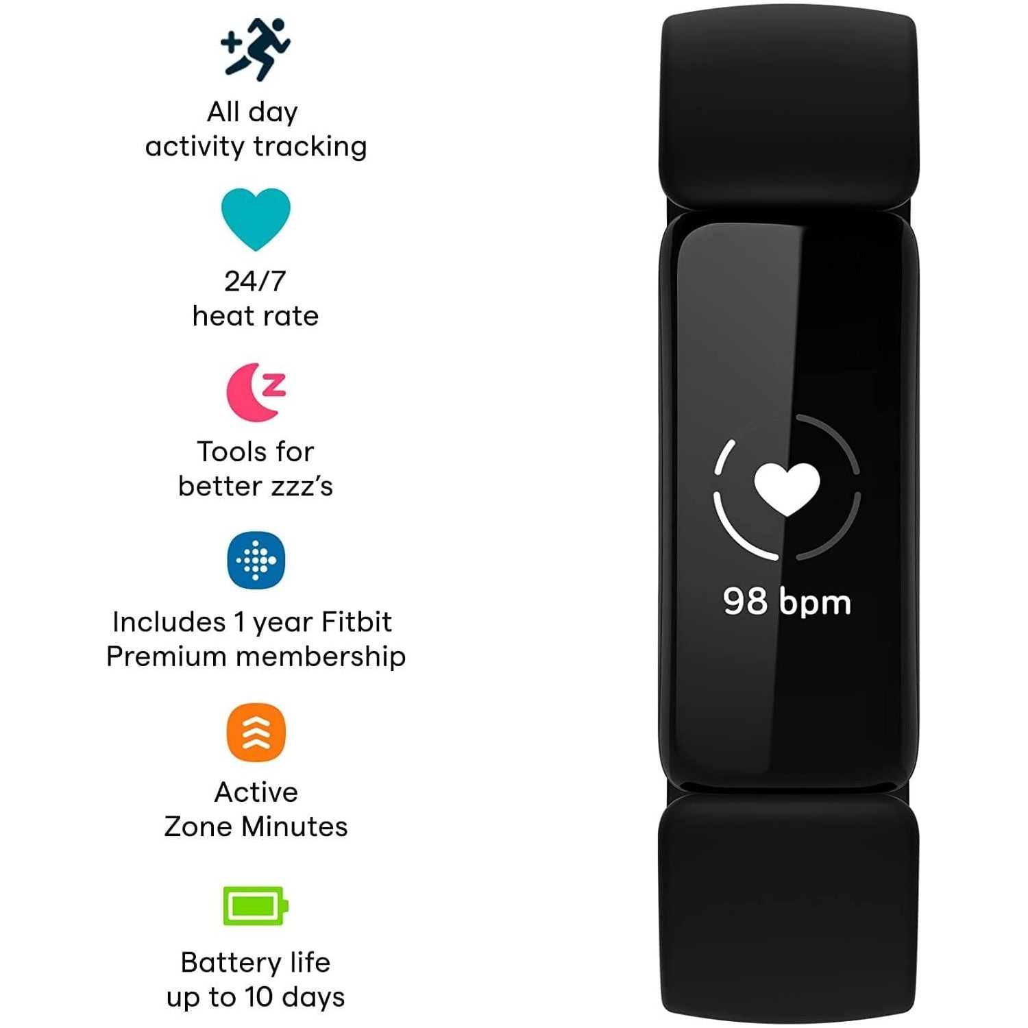 Fitbit Inspire 2 Smart Watch - Black