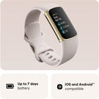 Fitbit Charge 5 Fitness Tracker - Gold / White