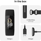 Fitbit Charge 6 Fitness Tracker - Obsidian