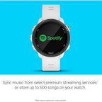 Garmin Forerunner 245 Music GPS Running Smartwatch - White Band