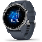 Garmin Venu 2 GPS smartwatch with all-day health monitoring, Silver Bezel with Granite Blue Case and Silicone Band