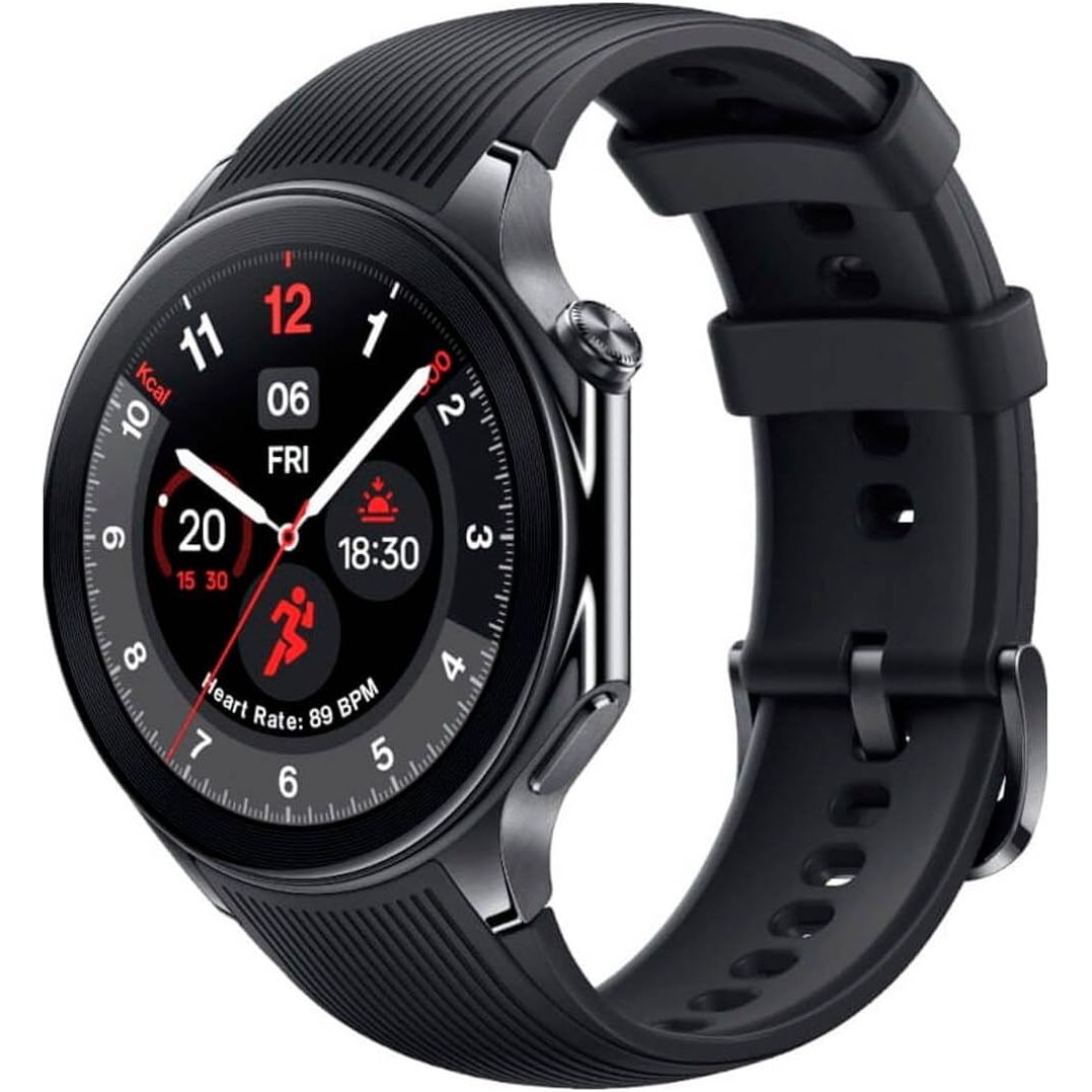 OnePlus Watch 2 - 32GB, Black Steel, 100-Hour Battery, Health & Fitness Tracking, Wear OS