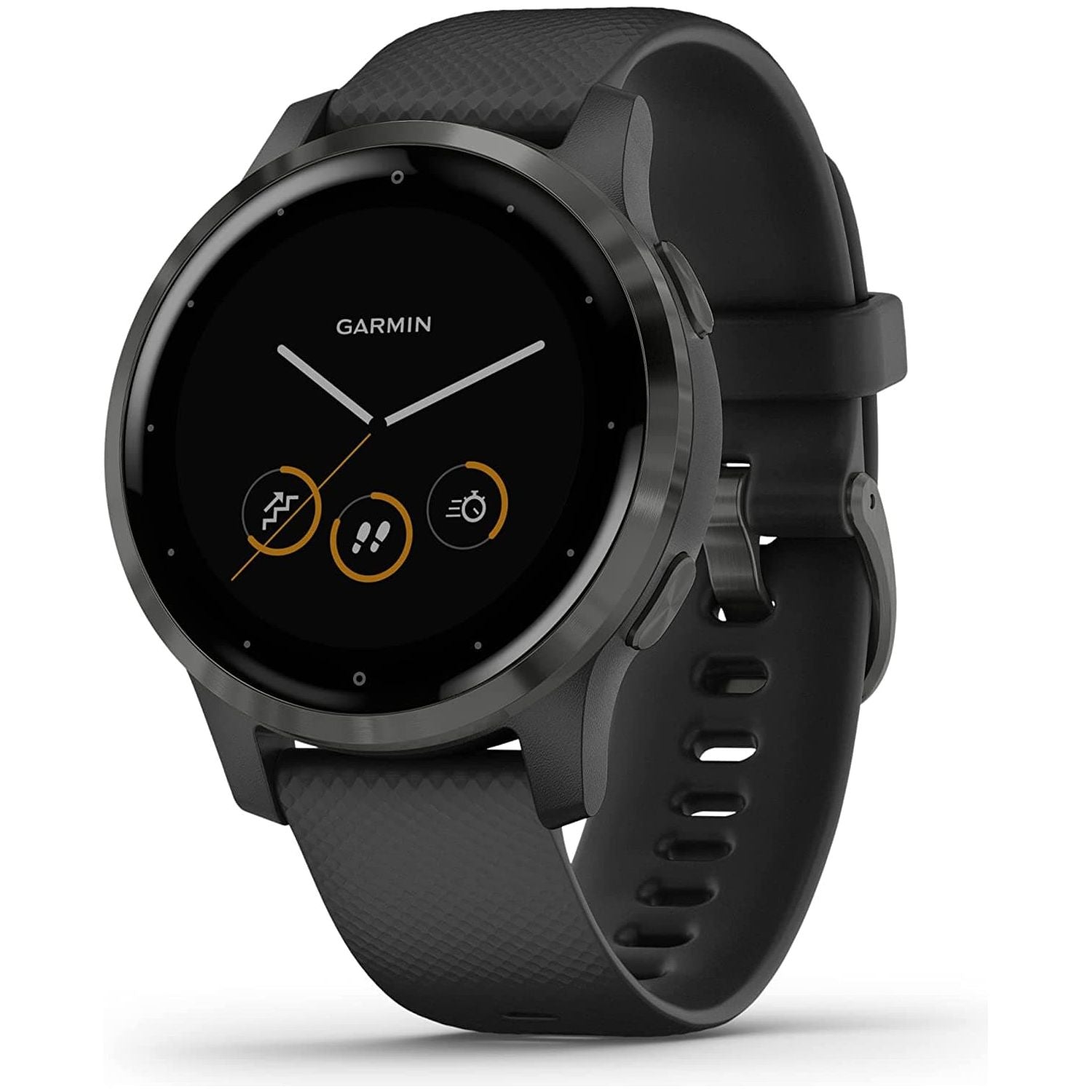 Garmin Vívoactive 4S , Smaller-Sized GPS Smartwatch, Features Music, Body Energy Monitoring, Animated Workouts, Pulse Ox Sensors -  Black