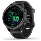 Garmin Forerunner 570 – 42mm Advanced GPS Running & Triathlon Smartwatch, AMOLED Display, Slate Gray Aluminum with Translucent Black/Black Band