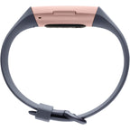 Fitbit Charge 3 Advanced Fitness Tracker with Heart Rate, Swim Tracking & 7 Day Battery - Rose-Gold/Grey, One Size