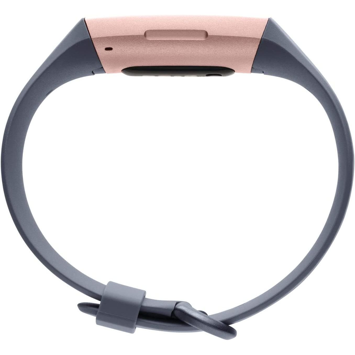 Fitbit Charge 3 Advanced Fitness Tracker with Heart Rate, Swim Tracking & 7 Day Battery - Rose-Gold/Grey, One Size