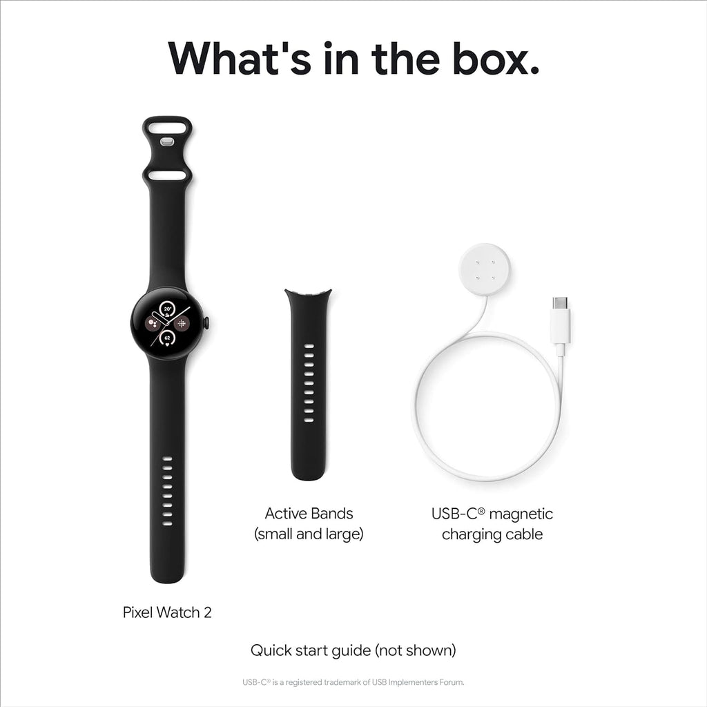 Google Pixel Watch 2 Wi-Fi/BT Smart Watch - Obsidian