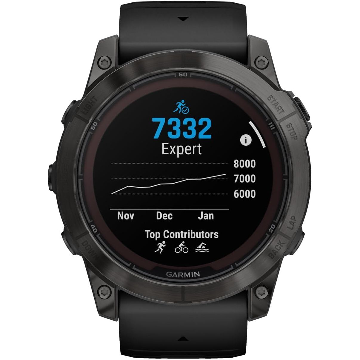 Garmin Fenix 7X Pro Solar Smartwatch – Charcoal Grey, 37-Day Battery, LED Flashlight, Advanced Training & Health Tracking