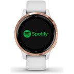 Garmin Vívoactive 4S, Smaller-Sized GPS Smartwatch, Features Music, Body Energy Monitoring, Animated Workouts, Pulse Ox Sensors and MORE, White/Rose Gold