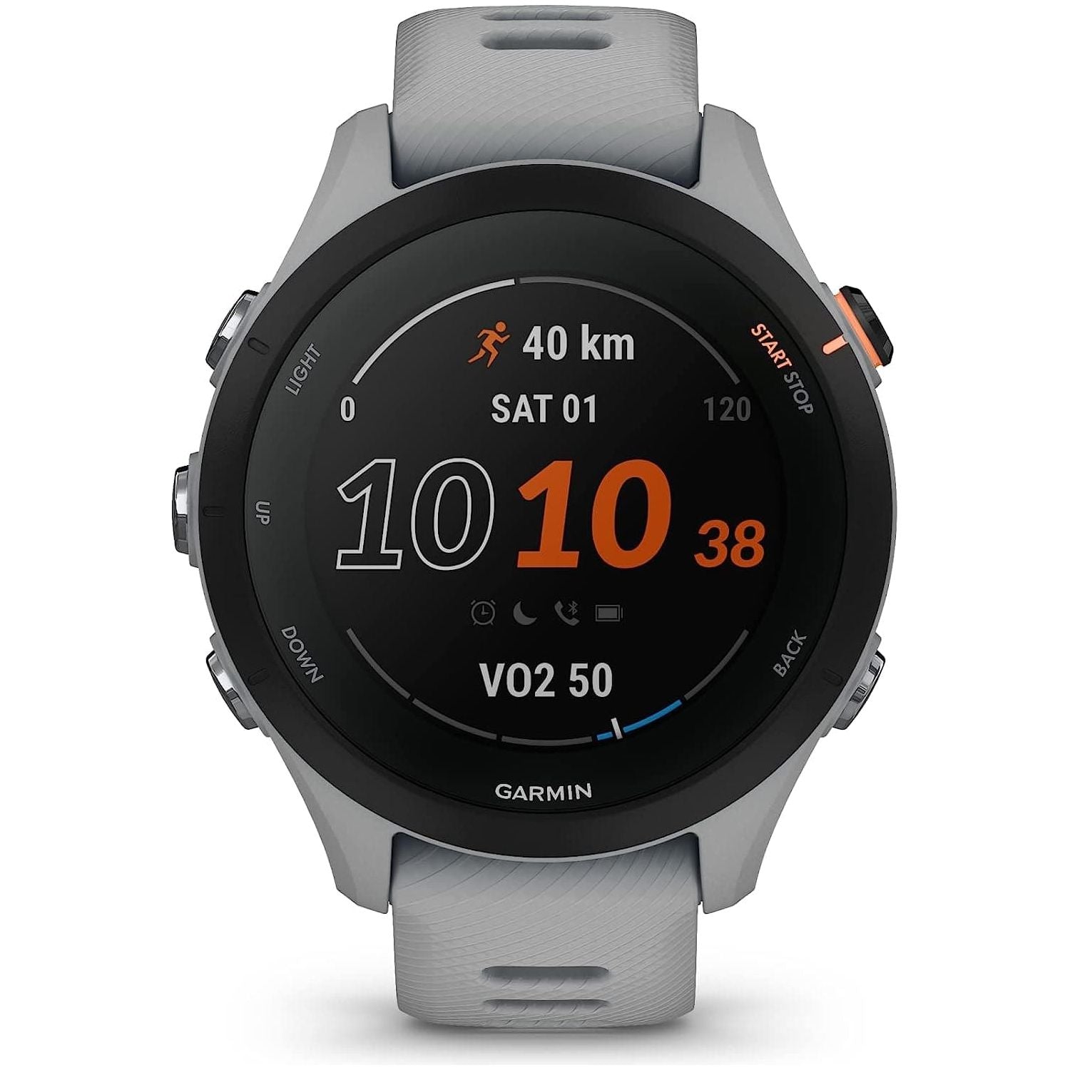Garmin Forerunner 255S Small Easy to Use Lightweight GPS Running Smartwatch, Advanced Training and Recovery Insights,Safety and Tracking Features included, Up to 12 days Battery Life, Powder Grey