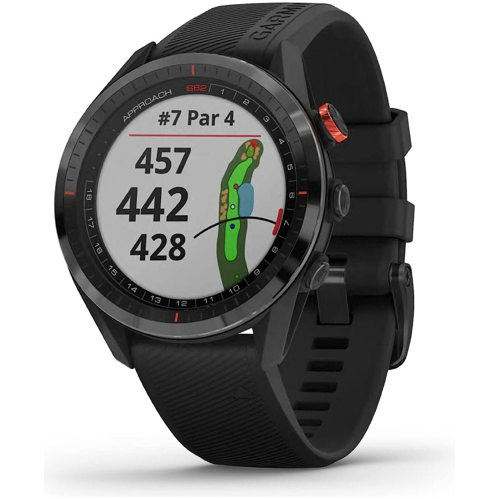 Garmin Approach S62, Premium Golf GPS Watch, Built-in Virtual Caddie, Mapping and Full Color Screen, Black