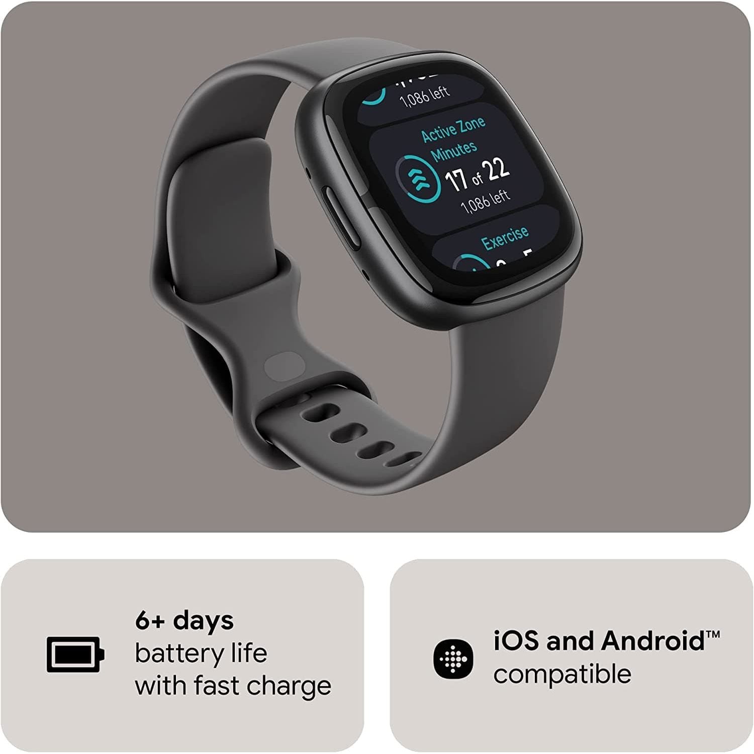 Google Fitbit Sense 2 Health and Fitness Smartwatch