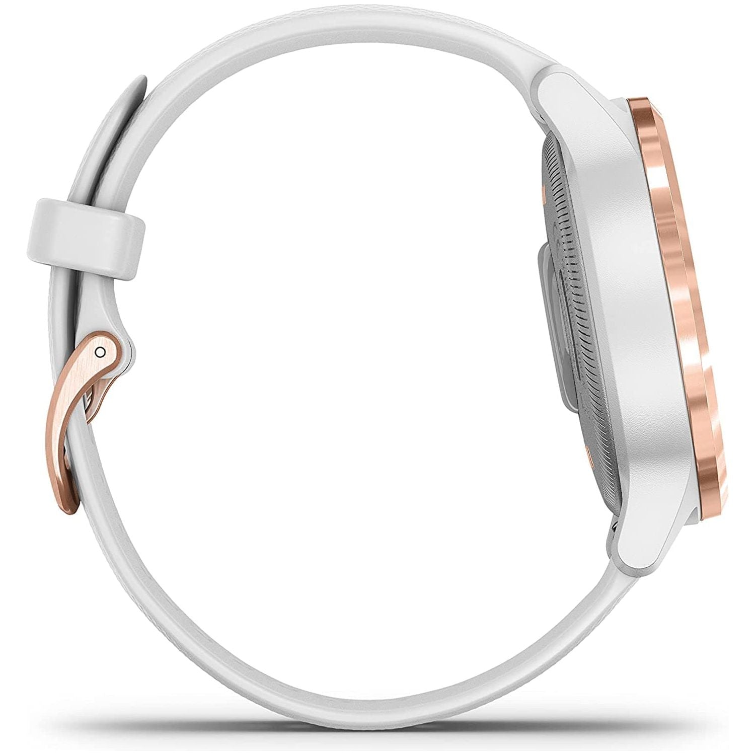 Garmin Vívoactive 4S, Smaller-Sized GPS Smartwatch, Features Music, Body Energy Monitoring, Animated Workouts, Pulse Ox Sensors and MORE, White/Rose Gold