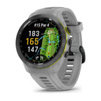 Garmin Approach S70 – 42mm Premium Golf GPS Smartwatch, Black Ceramic Bezel, Silicone Band - Grey