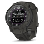 Garmin Instinct Crossover Solar – 45mm Rugged Hybrid Smartwatch, Solar Charging, 70-Day Battery, GPS, SpO2 - Graphite