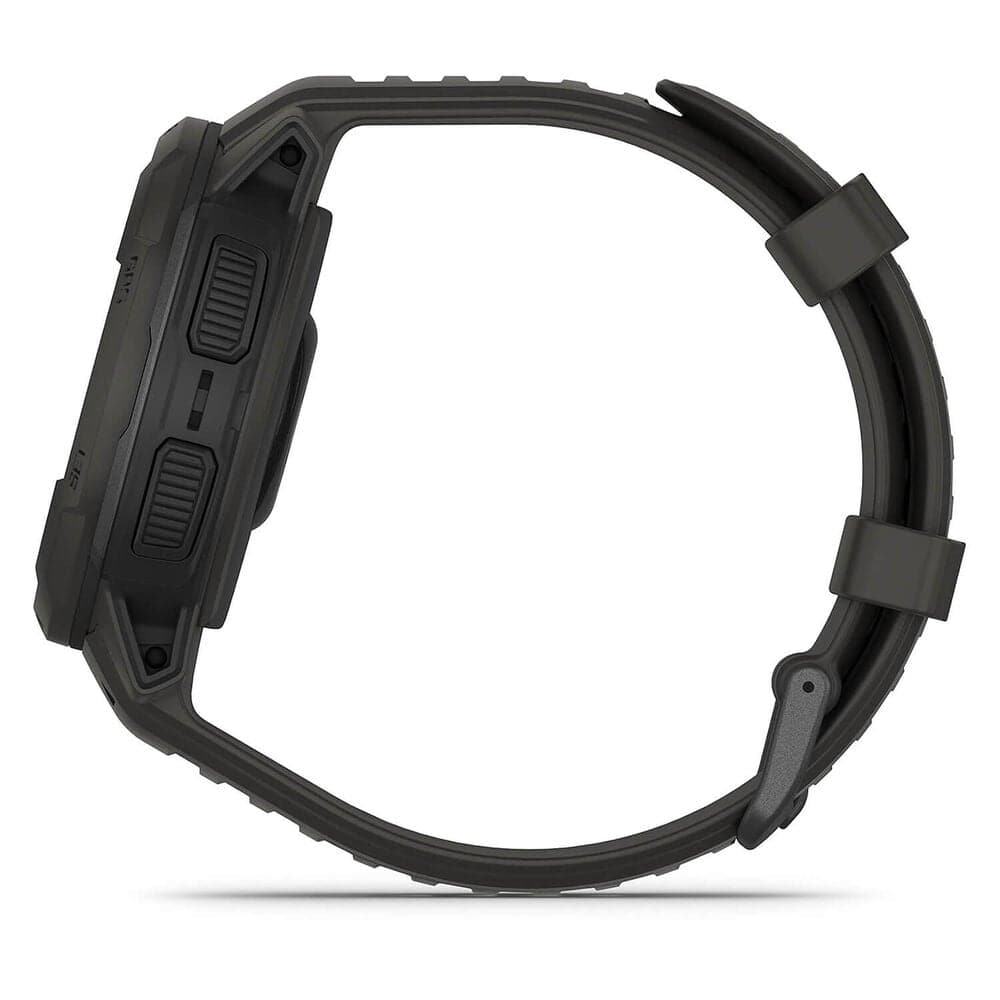 Garmin Instinct Crossover Solar – 45mm Rugged Hybrid Smartwatch, Solar Charging, 70-Day Battery, GPS, SpO2 - Graphite