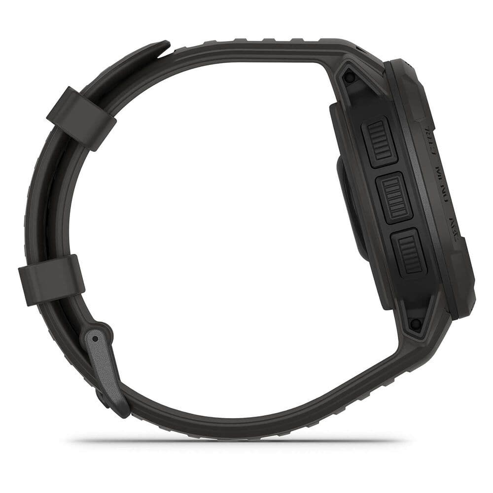 Garmin Instinct Crossover Solar – 45mm Rugged Hybrid Smartwatch, Solar Charging, 70-Day Battery, GPS, SpO2 - Graphite