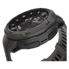 Garmin Instinct Crossover Solar – 45mm Rugged Hybrid Smartwatch, Solar Charging, 70-Day Battery, GPS, SpO2 - Graphite