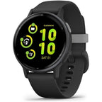 Garmin vívoactive 5 AMOLED GPS Smartwatch - Slate Aluminium Bezel with Black Case and Silicone Band
