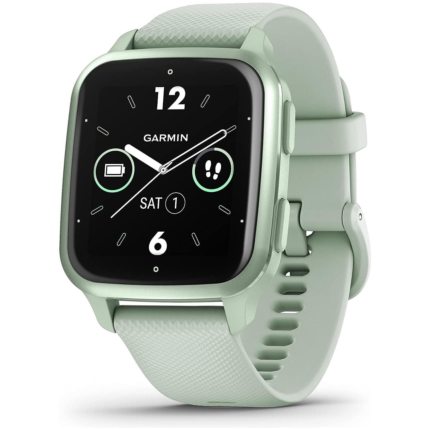 Garmin Venu SQ 2 GPS Smartwatch with All-day Health Monitoring, Cool Mint and Metallic Mint
