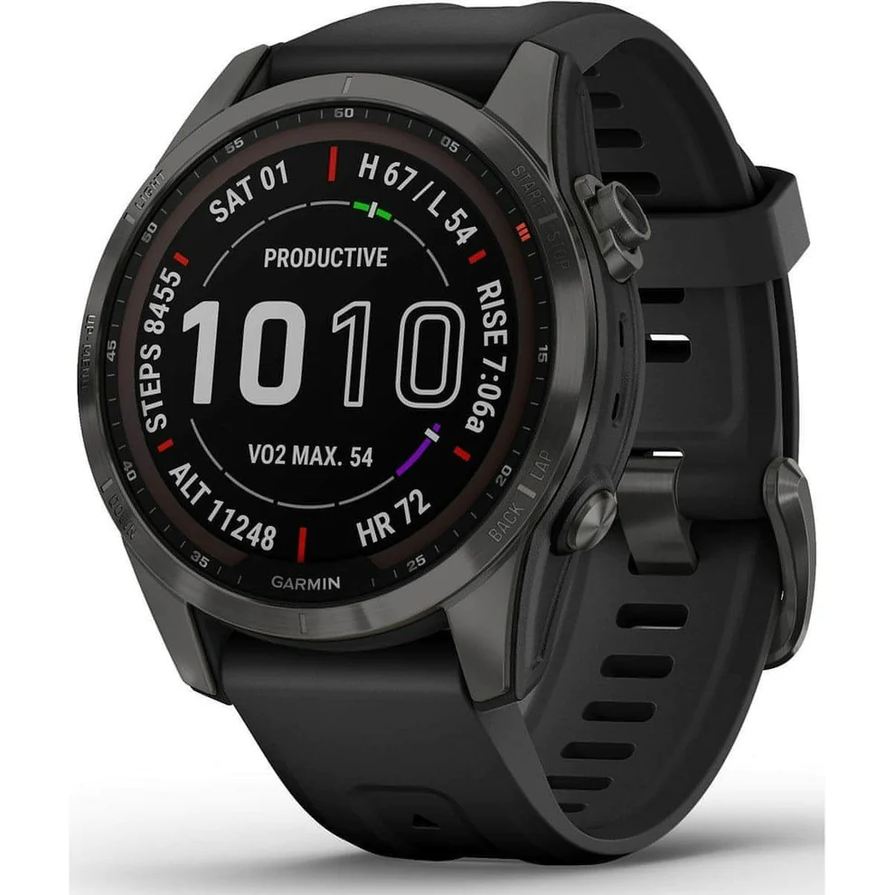 GARMIN Fenix 7S Sapphire Solar HRM With GPS Multisport Watch - Grey