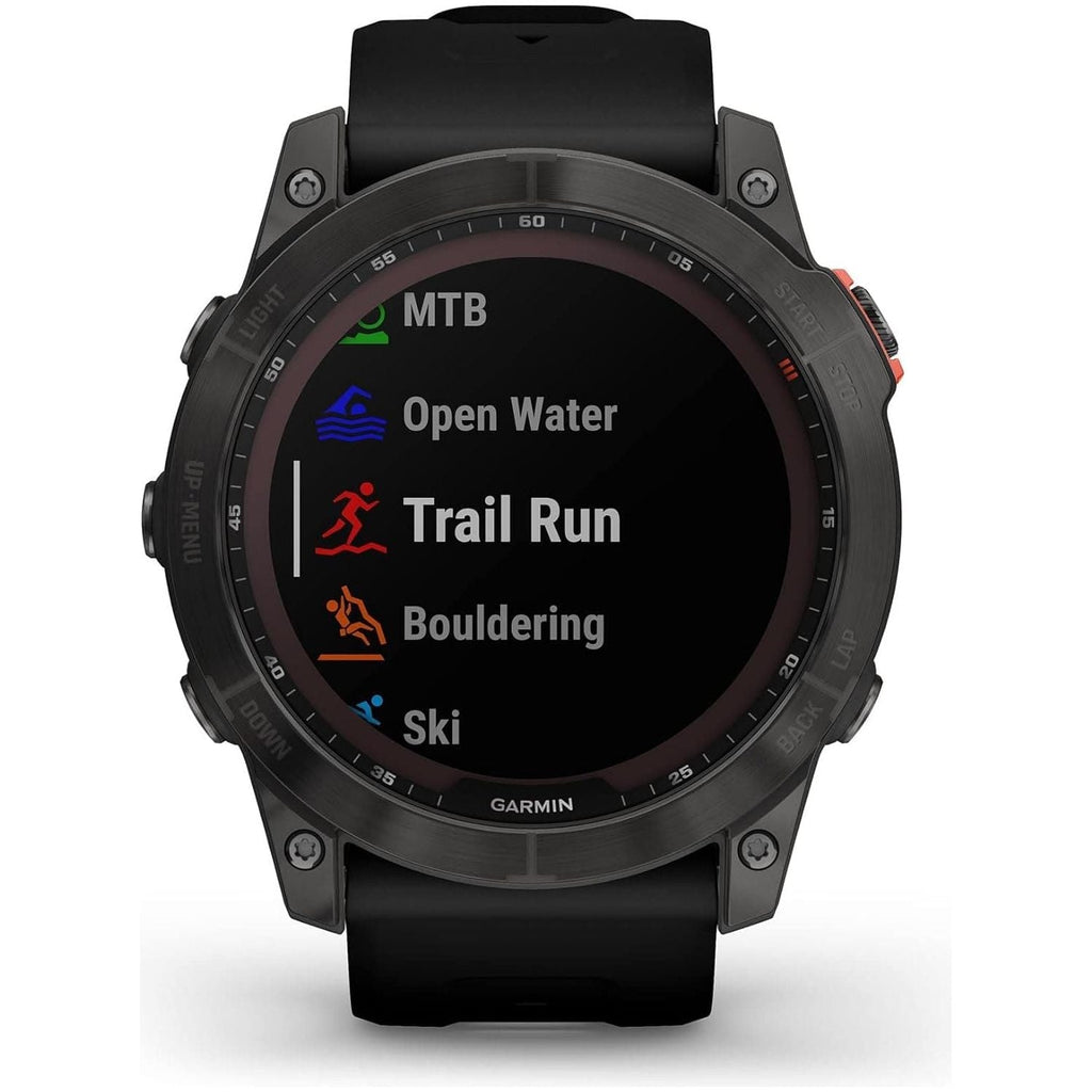 Garmin fēnix 7X SOLAR, Large Multisport GPS Smartwatch, Solar Charging, Advanced Health and Training Features, Up to 37 days battery life, Black