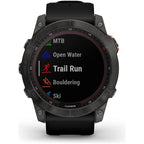 Garmin fēnix 7X SOLAR, Large Multisport GPS Smartwatch, Solar Charging, Advanced Health and Training Features, Up to 37 days battery life, Black