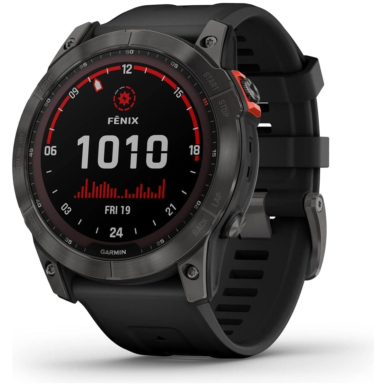 Garmin fēnix 7X SOLAR, Large Multisport GPS Smartwatch, Solar Charging, Advanced Health and Training Features, Up to 37 days battery life, Black