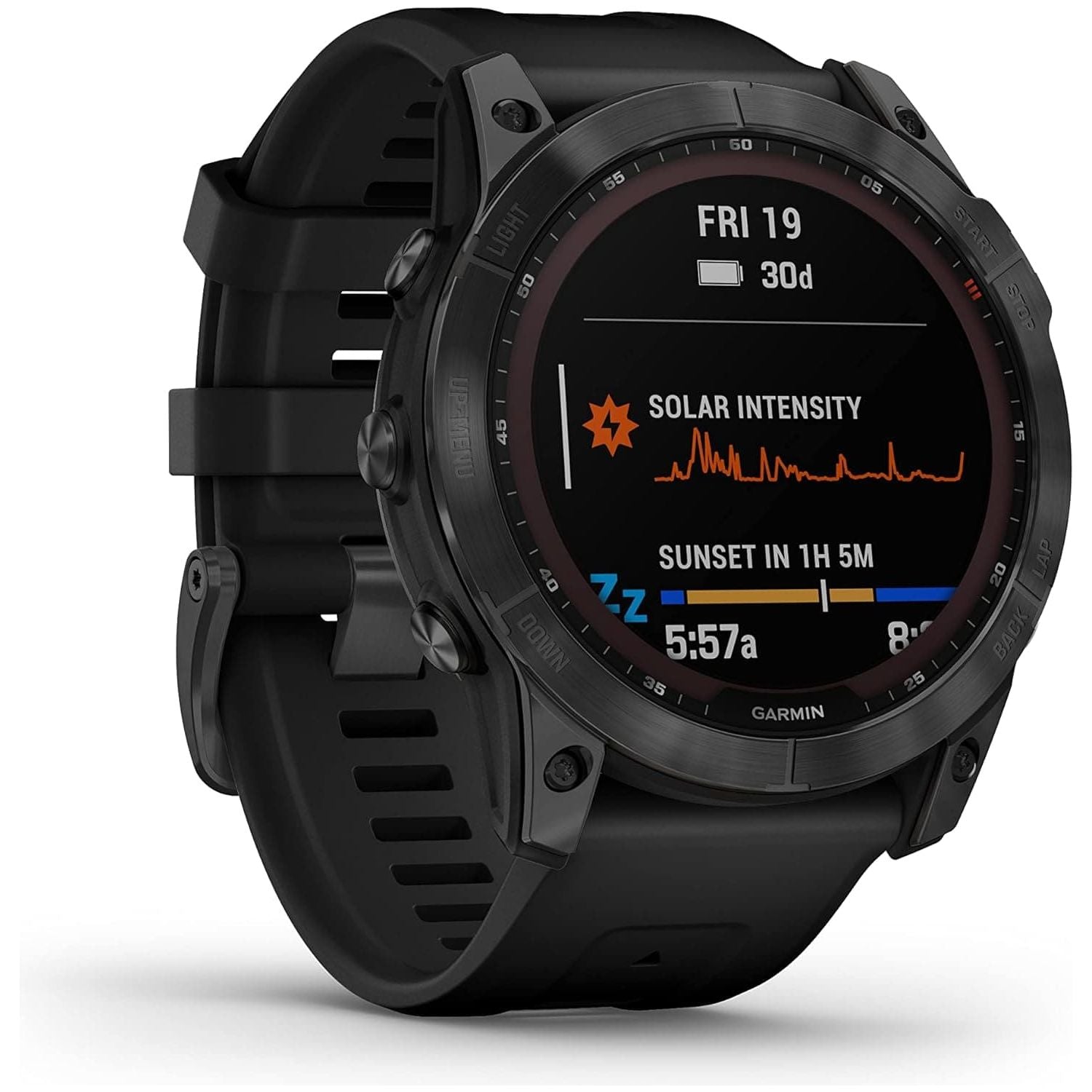 Garmin fēnix 7X SOLAR, Large Multisport GPS Smartwatch, Solar Charging, Advanced Health and Training Features, Up to 37 days battery life, Black