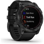 Garmin fēnix 7X SOLAR, Large Multisport GPS Smartwatch, Solar Charging, Advanced Health and Training Features, Up to 37 days battery life, Black