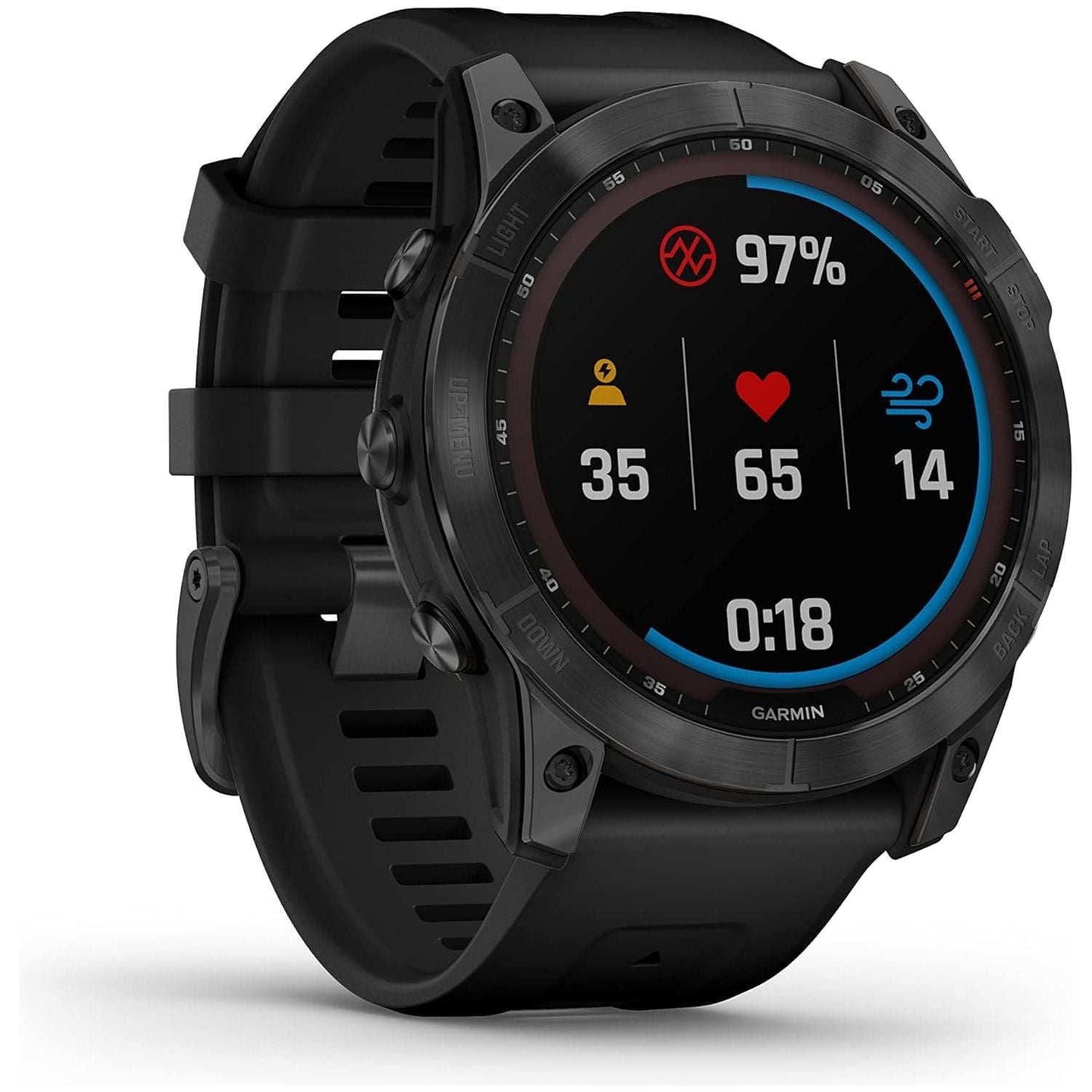 Garmin fēnix 7X SOLAR, Large Multisport GPS Smartwatch, Solar Charging, Advanced Health and Training Features, Up to 37 days battery life, Black
