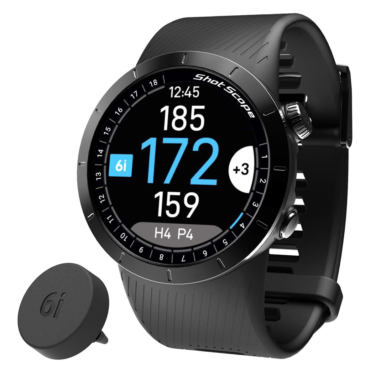 Shot Scope X5 Premium GPS Watch - Stealth Black