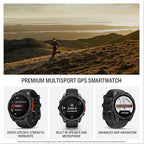Garmin fēnix 8 Premium Multisport GPS Smartwatch, 47mm AMOLED Touchscreen, Advanced Health & Training Features, Built-in LED Flashlight, Up to 29 Days Battery Life, Slate - Gray