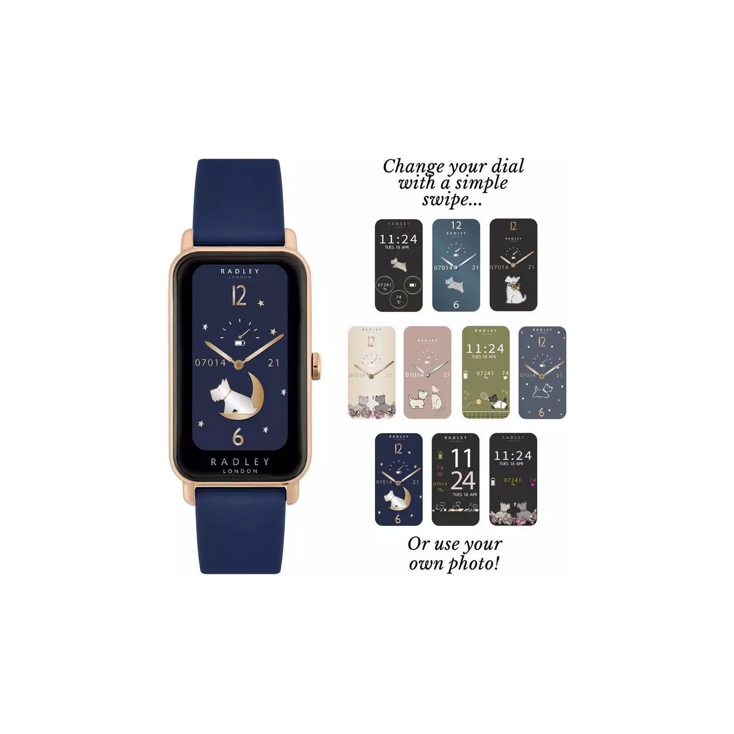 Radley Series 21 Smart Watch Blue Silicone Strap