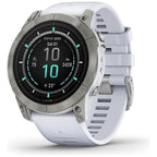 Garmin Epix Pro (Gen 2) Sapphire Edition Smartwatch with Silicone Band, 51 mm Case - White