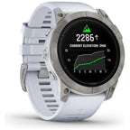 Garmin Epix Pro (Gen 2) Sapphire Edition Smartwatch with Silicone Band, 51 mm Case - White