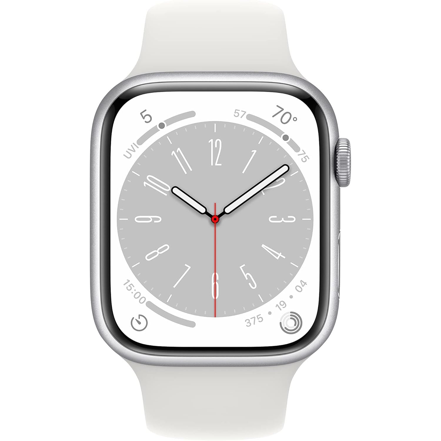 Watch Series 8 GPS + Cellular 45mm NO STRAP - Silver Aluminium