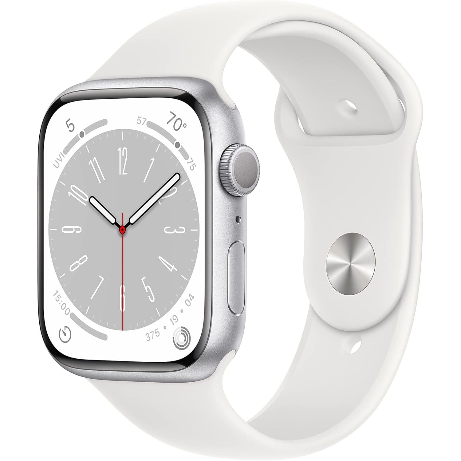 Watch Series 8 GPS + Cellular 45mm NO STRAP - Silver Aluminium