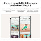 Google Pixel Watch 3 (45 mm) – Android smartwatch with heart rate tracking, advanced running from Fitbit, fitness insights, 24-hour battery – Matte Black Aluminium Case – Obsidian band – LTE