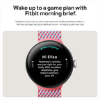 Google Pixel Watch 3 (45 mm) – Android smartwatch with heart rate tracking, advanced running from Fitbit, fitness insights, 24-hour battery – Matte Black Aluminium Case – Obsidian band – LTE