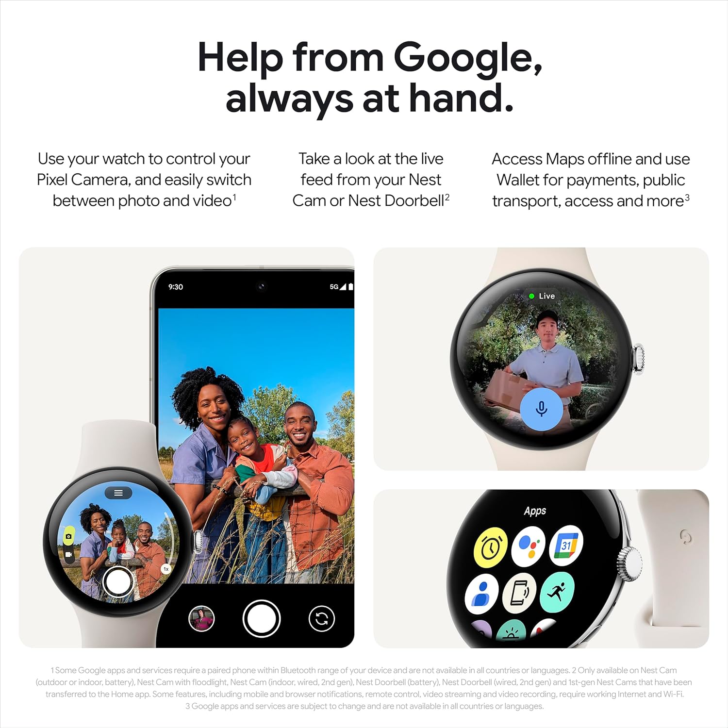 Google Pixel Watch 3 (45 mm) – Android smartwatch with heart rate tracking, advanced running from Fitbit, fitness insights, 24-hour battery – Matte Black Aluminium Case – Obsidian band – LTE