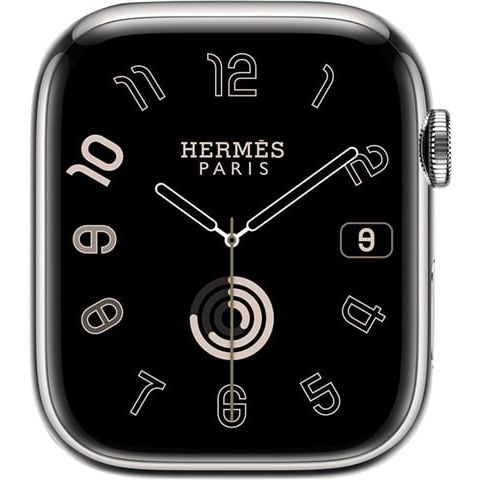 Watch Series 8 Hermes (Cel), Silver Stainless Steel, 45mm - Silver body